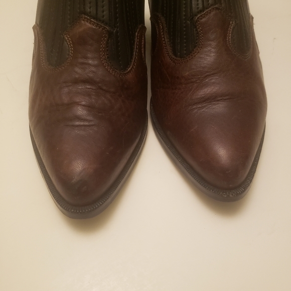 Dingo Western Style Black brown Leather ankle‎ Booties - Picture 10 of 12